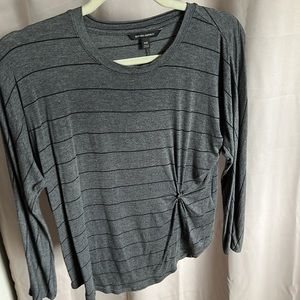 Banana Republic Long Sleeve Stretch Striped Shirt, XS